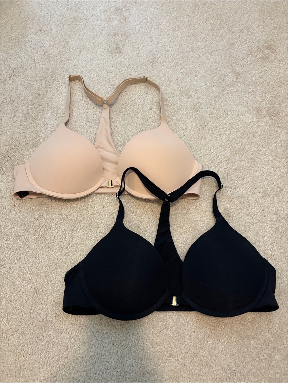 Bundle Pepper Racerback Lift Up Padded Bra Black 38A Front Closure Adjustable